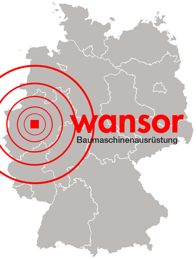 Deutschlandkarte_Wansor_Baumaschinenausrüstung_Standort_Gevelsberg